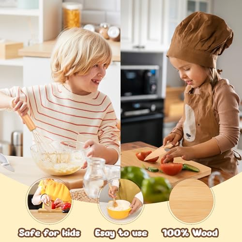 LUOLAO Common Size D1-Cookingset-001 Wooden Kids Knife Set