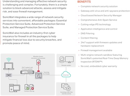 SonicWall TZ570W Single-Band Wi-Fi Security Device - SonicOS - Basic Threat Protection