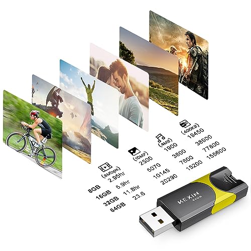 KEXIN 64GB USB 2.0 Flash Drive - 5 Pack