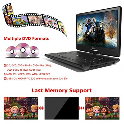 PJGCWB 14.1" PD-1401 1280x800 LCD Portable DVD Player