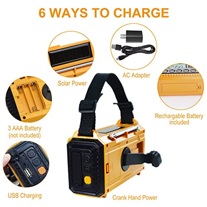 Raynic 5000mAh Emergency Radio CR1009Pro AM/FM/SW/NOAA