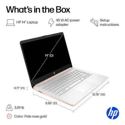 HP 14" HP14 1366x768 SSD Laptop