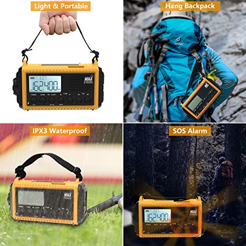 Raynic 5000mAh Emergency Radio CR1009Pro AM/FM/SW/NOAA