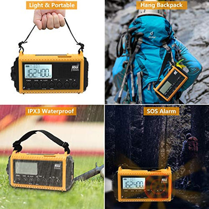 Raynic 5000mAh Emergency Radio CR1009Pro AM/FM/SW/NOAA