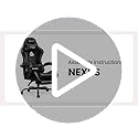 N-GEN GAMING 27.5"x24.5"x50" Adjustable Chair Model NG2601A-BK Indoor Seating