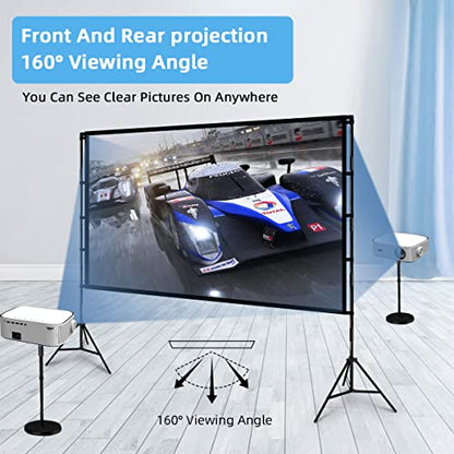 TOWOND 100 inch 100インチ 16:9 Portable Projection Screen
