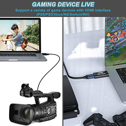 AMZHRLY 21.4g ZKHTAVCC21V30HZ20 1080p USB 2.0 Video Capture Card