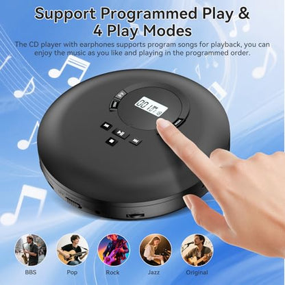 Gueray Portable CD Player 2402 2 Channel Auxiliary Audio CD Player