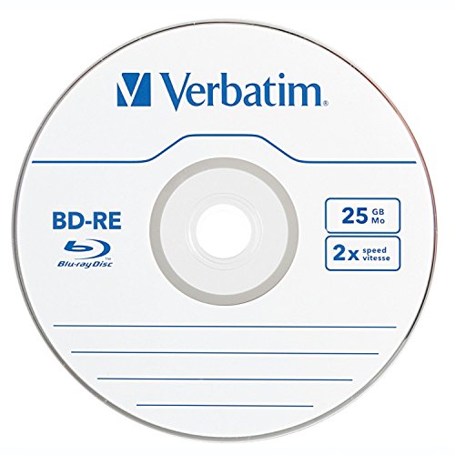 Verbatim 25GB 43694 BD-RE 2x Recording Capacity Optical Disc