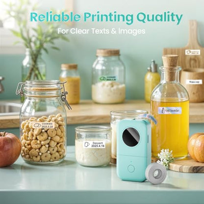 Phomemo D30 Mini Bluetooth Label Maker, 203 dpi, Monochrome, Thermal, Portable