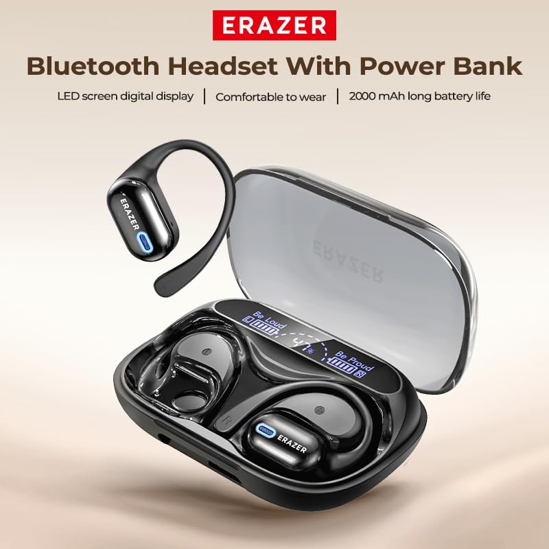 ERAZER 5.04 x 3.74 x 1.93 inches XP18 Translator Device 134 Languages Wireless Earbuds with Bluetooth 6.0