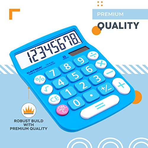 CATIGA 5.5" x 4" CD-8185 LCD Solar Powered Business Calculator
