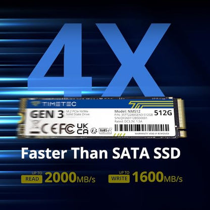 Timetec 512GB MK03-512GB-M2 M.2 2280 PCIe NVMe SSD
