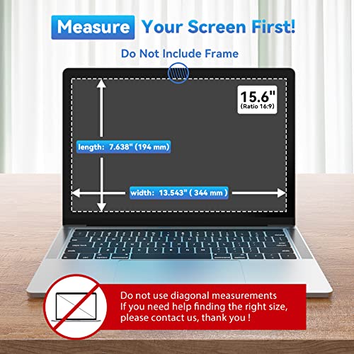 Yamaya 15.6 Inch Laptop Privacy Screen 1920x1080 Anti Glare 60Hz Matte/Glossy Filter