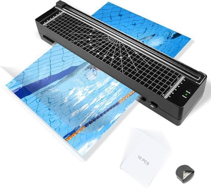 Queceuy Laminator 9" Model QL-2023 300mm/min Dual-Roller Professional
