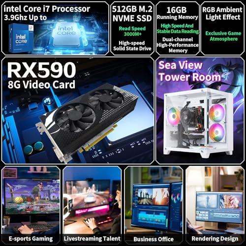 ABYTESPARK Core I7 Tower Computer Model AOV590 3840 x 2160