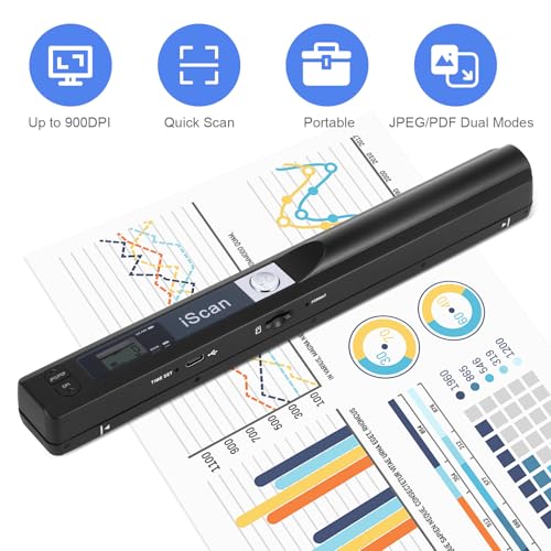 ANNCARY A4 Portable Scanner B089DGLY9B 900DPI CIS USB Document Scanner
