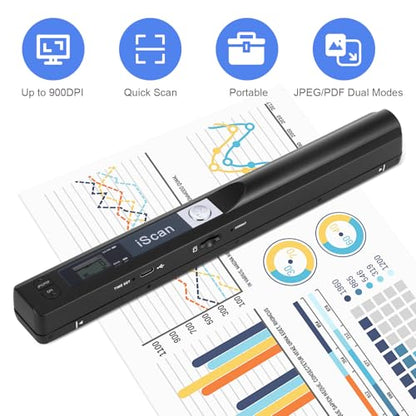 ANNCARY A4 Portable Scanner B089DGLY9B 900DPI CIS USB Document Scanner