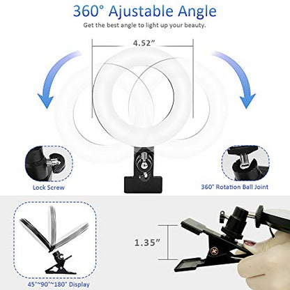 Cyezcor 5.12" x 5.12" LT-05 48 LED Clip-On Ring Light