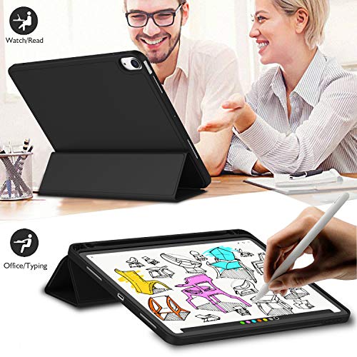 iMieet iPad Air 11-Inch Case M4/M3/M2 2024/2025/2026, iPad Air 5th/4th Generation 10.9-Inch Case - Model A2902/A2903/A2904/A2588/A2589/A2591, Black