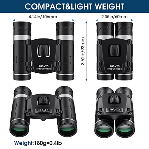 FLYANT 25MM 200X25 Compact Binoculars Waterproof