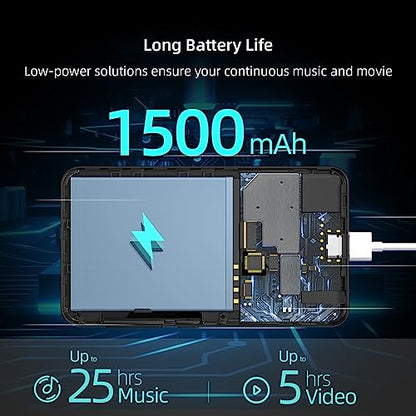 INNIOASIS 64GB G1 MP3 Player 4-Inch LCD with Bluetooth, Hi-Res Audio, FM Radio, Video Playback