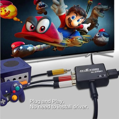 WNNZVCC 2.71 x 2 x 0.07 inches HDMI Converter for AV and S-Video