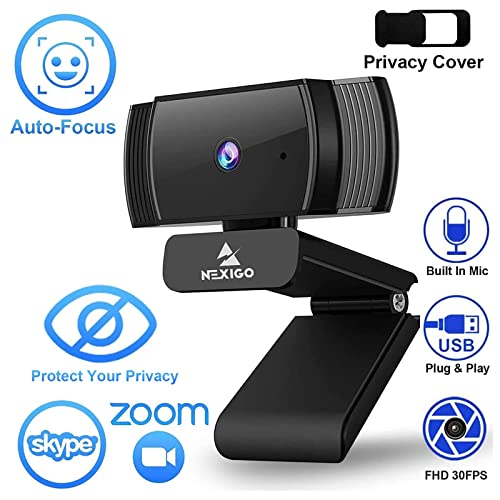 NexiGo 1080P N930AF Compact USB Webcam