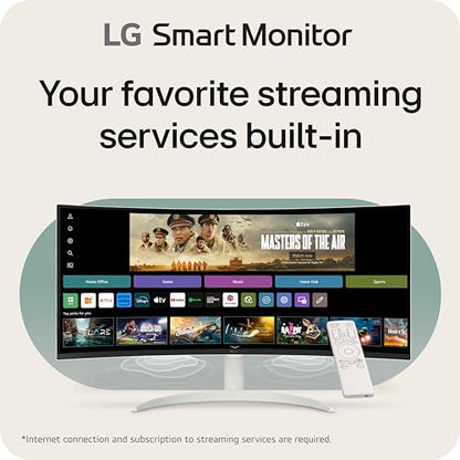 LG 34SR60QC-W 34-Inch QHD Ultra Wide 1440p Monitor 100Hz VA Panel