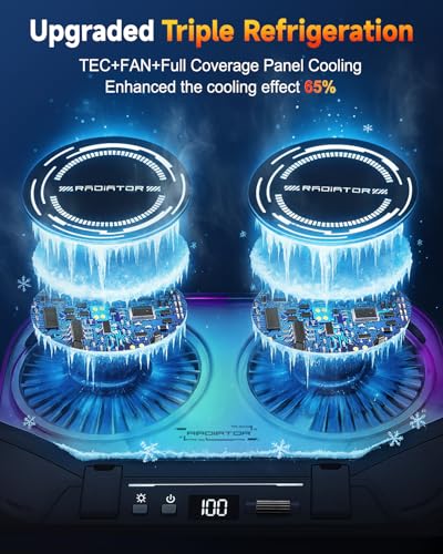 WEKEFON 14.5" x 10.2" Z35pro Laptop Cooling Pad with Dual Fans