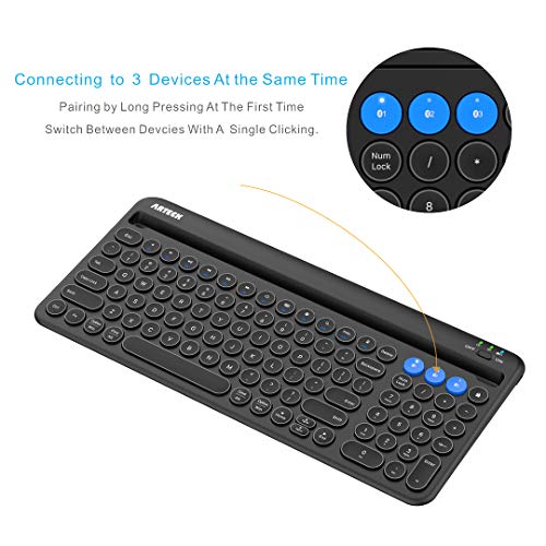 Arteck 14.6" x 6.9" Wireless Bluetooth Keyboard Model HB206-2