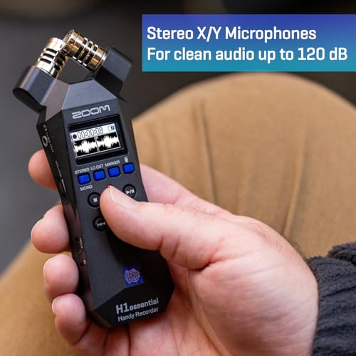 Zoom 5.38" x 2.12" x 1.14" H1essential 32-bit Float Portable Studio Recorder