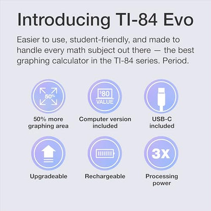 Texas Instruments 2.8 Inches TI-84 Evo LCD Graphing Calculator