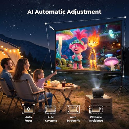TOPTRO 1080P TP3 LED Short Throw Portable Projector