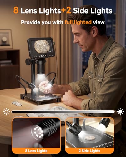 Elikliv 4.3" EDM4 Weighing 12MP 1080P Digital Microscope