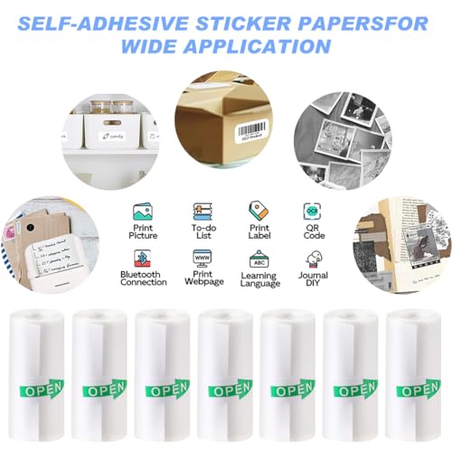 YSYONM 57mm x 25mm Self-Adhesive Thermal Sticker Paper – 3000 Sheets