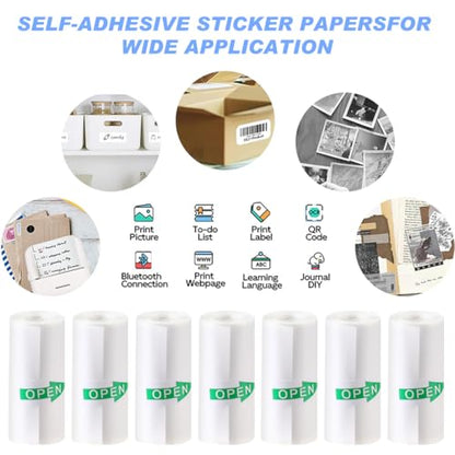 YSYONM 57mm x 25mm Self-Adhesive Thermal Sticker Paper – 3000 Sheets