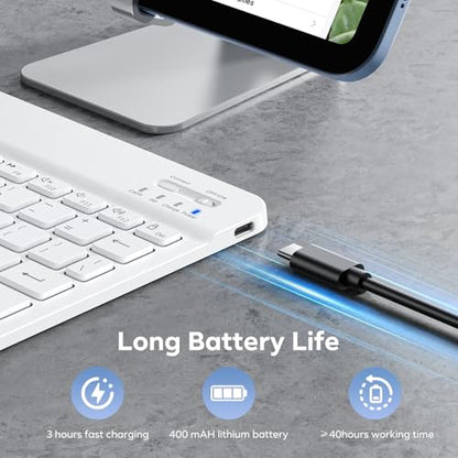 OMOTON Bluetooth Keyboard Model OMOTON QWERTY 78 Keys Bluetooth Tablet Keyboard Connectivity Technology