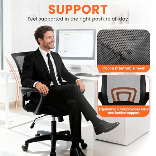 NEO CHAIR 24 x 22.8 x 39.5 in CPS-01 Ergonomic Office Chair Mesh Black
