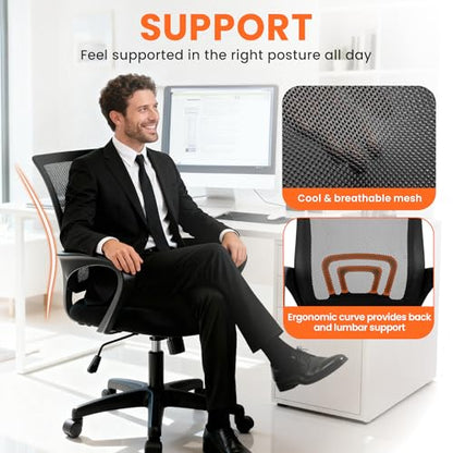 NEO CHAIR 24 x 22.8 x 39.5 in CPS-01 Ergonomic Office Chair Mesh Black