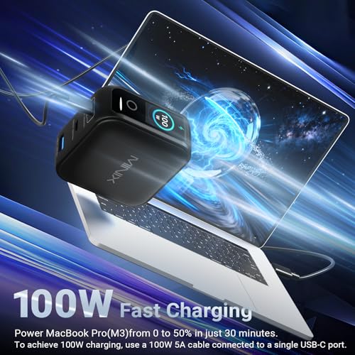 MINIX 100W P5010 Multiport USB Charger (2xUSB-C, 1xUSB-A)