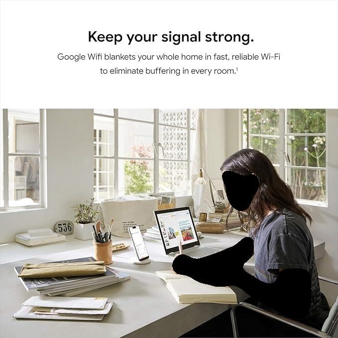 Google 3-Pack AC1200 WiFi Mesh System 1200 Mbps Dual-Band 802.11ac Wireless Router