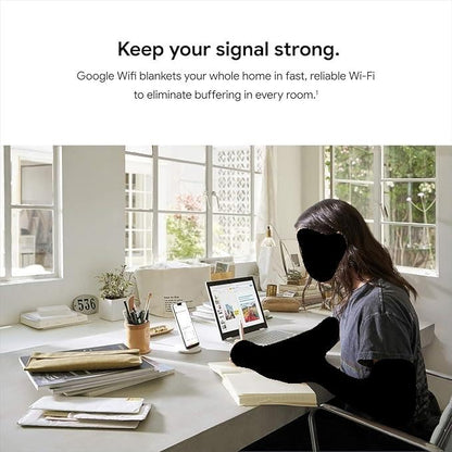 Google 3-Pack AC1200 WiFi Mesh System 1200 Mbps Dual-Band 802.11ac Wireless Router
