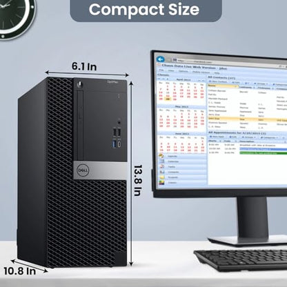 Dell OptiPlex Tower Computer Core i7-7700 16GB DDR4 SSD 512GB Windows 11 Pro