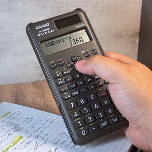 Casio 3 Inches FX-300MSPLUS2 10-Digit LCD Engineering/Scientific Calculator