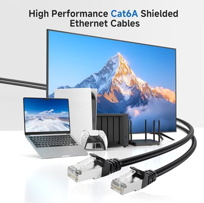 Cable Matters 50 Feet 160012 Cat 6A Ethernet Cable 10Gbps 550 MHz