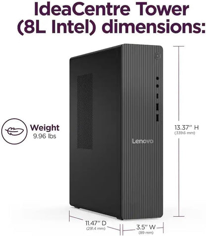 Lenovo 22.1x16x10.8 inches Desktop PC | Intel Core i3-14100T | 16GB DDR5 | 756GB Storage | Windows 11 Pro | PCIe SSD