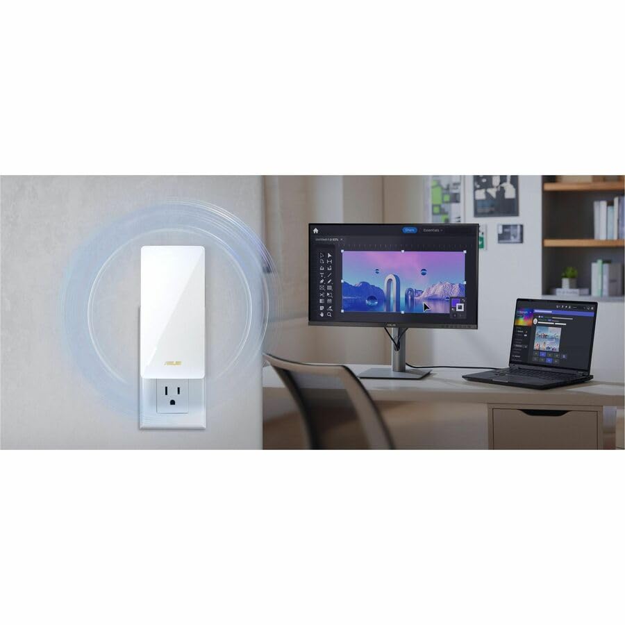 ASUS RP-BE58 Wireless Range Extender 802.11be Dual-Band 2882 Mbps