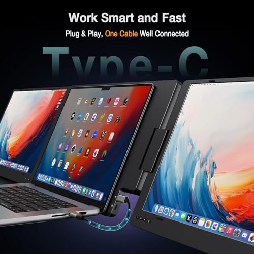 KYY 15.6" X90D FHD 1080p 60Hz LCD Dual Portable Monitor