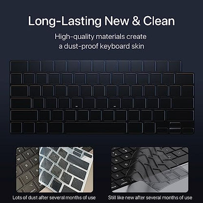 Soonjet Keyboard Cover Ultra Thin 0.11mm TPU MacBook Air 13/15 Pro 14/16 Rectangle